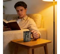 Generico Da Caffè Originale - 350ml In Ceramica - Design Kit Strumenti Meccanici 2D Per Bevande | Per Casa Scuola Appartamento Università Soggiorno Sala Studio Cucina Soggiorno