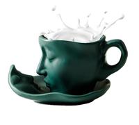 Generico Da Caffè Per - Sturdy Lightweight Sleek Il Viso, Modern, Elegant, Tazze, Bacio Tè Dal Design, Romantico Set Di E Piattino | Multipurpose Outdoor Indoor Utility Premium