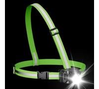 Generico da Corsa per Corridori - Luce da Corsa con Tracolla, Ricarica USB, | Lampada LED Da Petto Ricaricabile Da 1000LM | Luce Regolabile A 90 Gradi Per La Corsa | Per L'escursionismo, Il Ciclismo, La