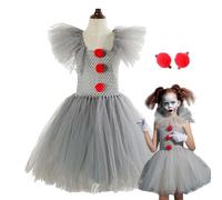 Generico Da Di Halloween - Da Del Giubbotto Malvagio Con Outfit Bianco Nero E Maschera | Ensemble Horror, Maschera Per Il Viso Minacciosa, Colletto Berato, Sinistro Look Di Ha