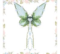 Generico Da Fata Per Bambini,a Farfalla con Fiori e Foglie 3D | Costume Vestito Travestimento Accessorio per Ragazze Donne Bambini