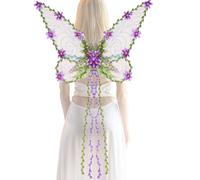 Generico da Fata Ragazze,Halloween a Farfalla con Fiori e Foglie 3D | Creativi Costumi Travestimento per Bambine Ragazze Donne Carnevale Halloween