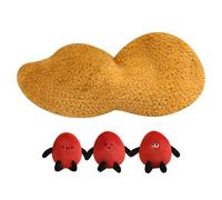 Generico da lancio di noci - di peluche a forma di noce, decorativo ripieno morbido | DEGOZIONI DEL CUSCHIO DI COMPATURA CINETTO COMUNIONE, Accento per la casa divertente, accessorio pe