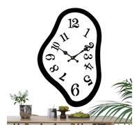 Generico da parete - estetico vintage - 9,84x6,38 pollici Design irregolare Nessun ticchettio Orologi da parete decorativi - per cucina Scuola Ufficio Aula Bagno Vacanze Natale Compleanno