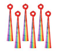 Generico da Polso per Danza | 50 cm 6 Pezzi Decorazione Multicolore a Mano - Stelle Filanti Danzanti | per Ginnastica Scuola Spettacolo d'Arte Scolastico Allenamento in e Feste dei Bambini