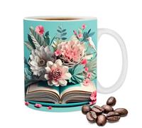 Generico da scaffale per biblioteca, da scaffale 3D per topo di biblioteca | Taza da scafale per libreria da 350 ml, regalo per compleanno, Natale, San, amante dei libri per un amico