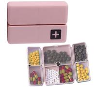 Generico da viaggio pieghevole - magnetico pieghevole, organizer da 10 X 7 X 7 giorni, giornaliero con sette scomparti, portatile per il lavoro d'ufficio, integratori da