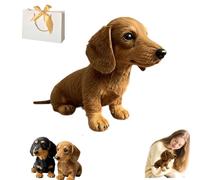 Generico Dachy 2.0 Ai Powered Plush Dog,emotional healing on demand plush,Dachshund Sofa Ornaments and Decorations,The Dog for Emotional Support,The Comfort Hug You Have (Yellow)