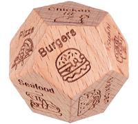 Generico Dadi Decisore per Cena 12 Facce in Legno Resistente, Gioco per Scegliere Cosa Mangiare in Occasioni Speciali