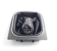 Generico Dado del pomello del cambio Per VW Golf 5 6 MK5 GTI GTD R32 Per Scirocco Pomello del cambio manuale Cuffia leva Copertura riparazione(5 speed red thread)