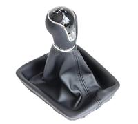 Generico Dado del pomello del cambio Pomello del cambio in pelle a 5/6 marce Car-Styling per Seat Leon III 3 MK3 2012-2017 riparazione(5 speed)