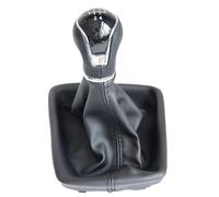 Generico Dado del pomello del cambio Pomello del cambio in pelle a 5/6 marce Car-Styling per Seat Leon III 3 MK3 2012-2017 riparazione(6 speed)