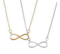 Generico Dainty Infinity Collana con Ciondolo, oro e tono d'argento Simbolo di amore eterno Gioielli per le donne, Collane di moda alla moda per le donne