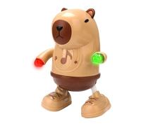 Generico Dancing and Singing Capybara - Light Up Musical Cartoon Toy, Electric Animal | Body Shaking Capybara Doll, Fun Sounds Entertainment, Ideal for Birthday, Holiday, Kids, Interactive Playtime