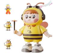 Generico Dancing Bee Toy, Musical Interactive Bee with Lights & Music, Lovely Happy Dancing Toy, Singing Bees with Swinging Motion (Pink)