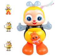 Generico Dancing Bee Toy, Musical Interactive Bee with Lights & Music, Lovely Happy Dancing Toy, Singing Bees with Swinging Motion (Orange)