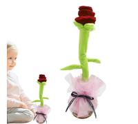 Genérico Dancing Flower - Singing Dancing Toys | Sunflower Toy | Portatile Wriggle Singing Plush Flowers, Flower Toy, Interactive Rose Musical For toddlerss, Musical For Kids