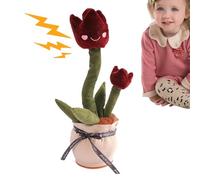 Genérico Dancing Flower - Singing Dancing Toys | Sunflower Toy | Portatile Wriggle Singing Plush Flowers, Flower Toy, Interactive Rose Musical For toddlerss, Musical For Kids