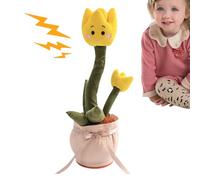 Generico Dancing Flower Toy, Portable Wriggle Singing Plush Flowers, Electric Rose Musical, Interactive Toddler Learning Activities, Rechargeable Toys for Fun and Education, Daycare, Home