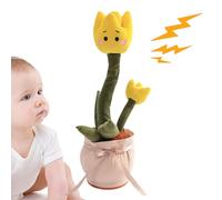 Genérico Dancing Flower Toy - Wriggle Singing Rose, Interactive USB Rechargeable Plush, Educational Learning Toy | Dancing Musical Electric Plush Birthday Christmas Festival Flower Novelty