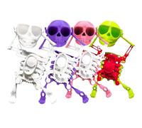Generico Dancing Skeleton Toy, 3D Swinging Skeleton Wind up Toy, Fun Halloween Desktop Dancing Skeletons Ornaments (4pcs)