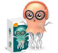 Generico Dancing Squid Toy, Dancing Jellyfish Toy, 2025 New Tummy Time For, With Led Light And Music,Funny Squid For Office Desk Decor (Orange)