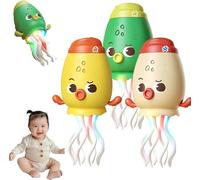 Generico Dancing Squid Toy,Electric Dancing Octopus Toy,Squid Tummy Time Toys,Funny Octopus Toys With Dynamic Sound And Light,Crazy 8-Leg Auto-Dance Octopus,Suitable for All Children (3PCS)