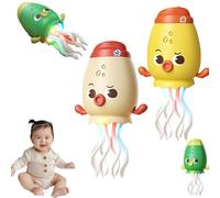 Generico Dancing Squid Toy,Electric Dancing Octopus Toy,Squid Tummy Time Toys,Funny Octopus Toys With Dynamic Sound And Light,Crazy 8-Leg Auto-Dance Octopus,Suitable for All Children (2PCS White)
