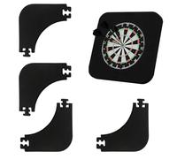 Generico Dart Board Wall Protectors - 4 Pieces Splicing Inner Round Surround, 45cm/17.72 Inches Dart Board Backing Wall Protector,for Dorm Gym Home Basement Garage Break Room