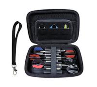 Generico Dart Case | EVA Hard Shell Dart Storage Case Holds 6 Darts 19 x 13 x 5cm Portable Organizer with Accessory Compartments | Protective Travel Carrying Çase for Steel Tip Soft Tip Dartsg