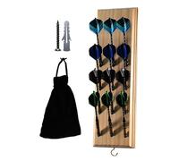Generico Dart Holder Wall Mount - Wooden Dart Stand Display For 12 Tip Darts, Wall-Mounted Game Room Organizer, Home Bar Decor, Pub Accessories, Compact Storage For Steel Tip Darts, Easy Install
