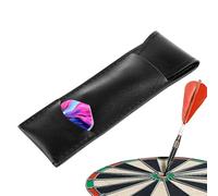 Generico Darts Case, Pu Leather Dart Holder, Portable Shafts Accessories Supplies Organizer, 6.06x2.13 Inches Storage Carrying Case For Traveling, Outdoor, Home, And School Use