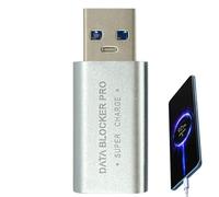 Generico Data Blocker, Aluminum Alloy Housing - for Secure Charging Without Transfer | Compact, Stable, 4.17 Cm, Protects Against Datai Theft in the Office, at Home, or on Thee Go