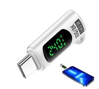 Generico Data Transfer Adapter, Charger Connector, 1.34x0.51x0.31in Digital Display Converter, High-Speed Transmission, Real Time Monitoring for PC Use, Laptop Charging, Tablet