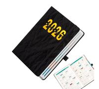 Generico Day Planner - A5 Agenda | Yearly Planner 2026 Monthly Calendar Notebook With Waterproof Cover For Home School Office Academic Planning, 1-Pack Tabbed Weekly Journal To Boost Productivity