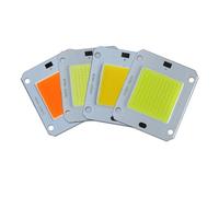Generico DC12V 50W High Power LED Chip COB Lights Diode 14V Watt Cold Warm White 3000K-30000K Lamp 44mm lens Heatsink(PC LED Lens)