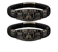 Generico DD-214 Bracciale d'onore per veterani, intrecciato a mano, tributo | Bracciale tributo militare ai veterani, braccialetto guadagnato non dato, aquila bandiera USA, regalo patriottico