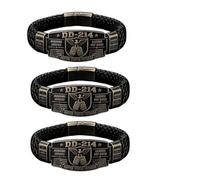 Generico DD-214 Bracciale d'onore per veterani, intrecciato a mano, tributo | Bracciale tributo militare ai veterani, braccialetto guadagnato non dato, aquila bandiera USA, regalo patriottico