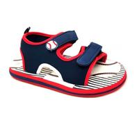 Generico De Fonseca SANDALI CON DOPPIO STRAPPO IN GOMMA per mare piscina spiaggia bambino mod. BASE B5 (BLU, Sistema Taglie Calzature EU, Bambino Piccolo (2-5 anni), Uomo, Numero, Media, 28)