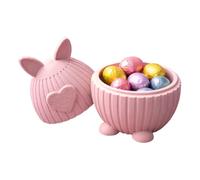Generico De Pâques - À Bonbons De Pâques |en Forme Delapin Mignon Imprimé 3D Récipient À Friandises Coupelle Décorative pour Sucreries Biscuits Collations Table Fête Maison Cérémonie Goûter
