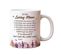 Generico Dear Mom Personalized Coffee Mug | Ceramic, 11oz Capacity, Mother's Day Cup | Sentimental Gift For Mom, Mother, Grandma | Special Keepsake For Birthday, Christmas