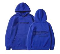 Generico Dear Person Behind Me Hoodie Sweatshirt, You Are Enough Hoodie Sweatshirt, to The Dearperson Behind Me (Blue1,3XL)
