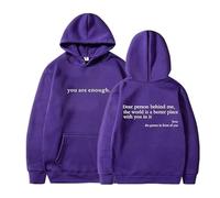 Generico Dear Person Behind Me Hoodie Sweatshirt, You Are Enough Hoodie Sweatshirt, To The Person Behind (17-1,M)
