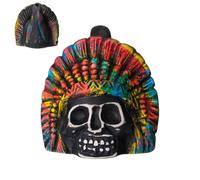 Generico Death Sound Whistle, Skull Audio Craft, Ceramic Resonator System with Air Channel Design, Compact Wind Instrument Build, Cultural Art Style Piece, Sound Effect for Performance And Display