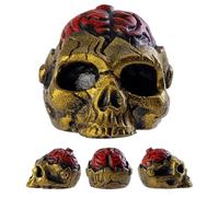 Genérico Death Whistle - Aztec Death Whistle | Wilderness Survival Whistla | Halloween Whistla | Scary Brain Design Prank Warning Tool For Youth Photo Prop Camping Hiking Nighttime Haunted House