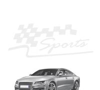 Generico Decalcomanie per Auto con Lettere, Adesivi per Auto Sportive | Adesivi per con Bandiera Lattice Race - Adesivo Esterno automobilistico Creativo, Decalcomania Sportiva da Corsa per portiera '