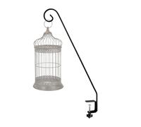 Generico Deck Hanger Hook, Bird Feeder Stand, 32-Inch Outdoor Bracket, Heavy-Duty Iron Construction, Rust-Resistant Thickened Pipe for Durability, Ideal for Balcony, 82x3.35x0.31 Inches