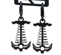 Generico Deck Peg - 8.4x4.8x3cm Windproof Aluminum Fishbone Stake With Spring Hook, Tent Rope Fastener Tie Down For Picnic Boating Outdoor Camping Hiking Tarpaulin Shelter Fixing