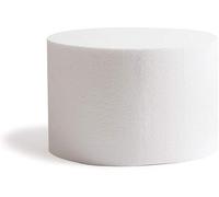 Generico Decora 0173811 Basi tonde in polistirolo Ideali per esercitazioni e per Realizzare Torte a Piani dall'aspetto Perfetto, Dim. Ø 10 X H 10 CM 4 Pezzi