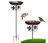 Generico Decoración De del baño De Pájaros Desmontable para El Jardín del Jardín del Jardín del Jardín Afu | Comederos para Pájaros para al AIRE Libre - Beaths para al AIRE Libre con Estaca De Tierra